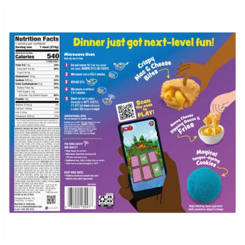 Kid Cuisine® Level Up™ Mac & Cheese Bites Frozen Meal Perspective: back