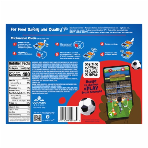 Kid Cuisine® Carnival Mini Corn Dogs Frozen Meal Perspective: back