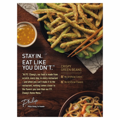 P.F. Chang's Home Menu Crispy Green Beans Frozen Appetizers Perspective: back