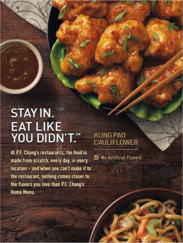P.F. Chang'S Home Menu Kung Pao Tempura-Battered Cauliflower Perspective: back