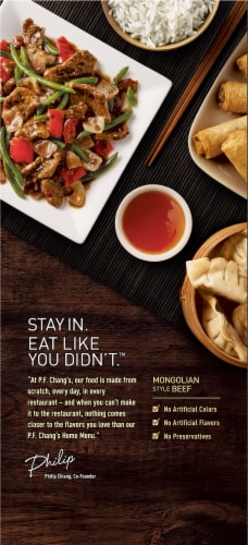 P.F. Chang's Home Menu Mongolian Style Beef Frozen Skillet Meal Perspective: back