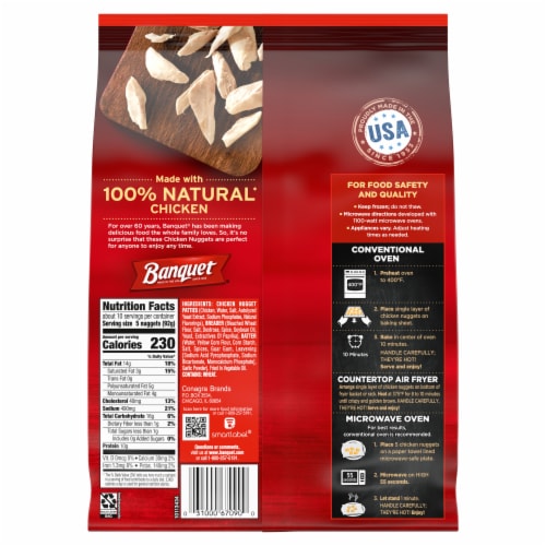 Banquet® Chicken Nuggets Perspective: back