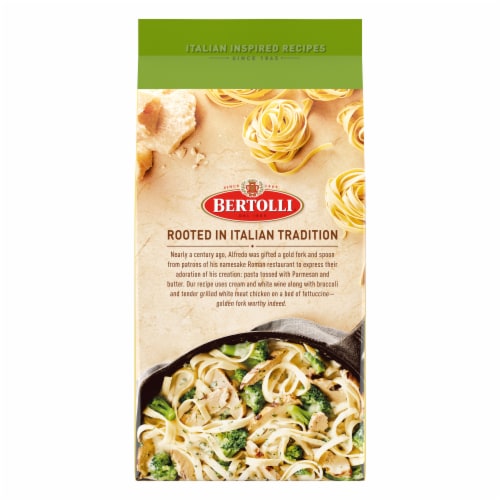 Bertolli Chicken Broccoli Fettuccine Alfredo Frozen Meal Perspective: back