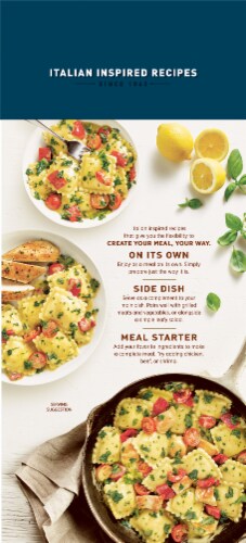 Bertolli Ricotta & Lemon Raviolli Frozen Meal Perspective: back