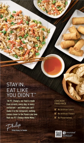 P.F. Chang's Home Menu Family Size Chicken Fried Rice Skillet Meal Perspective: back