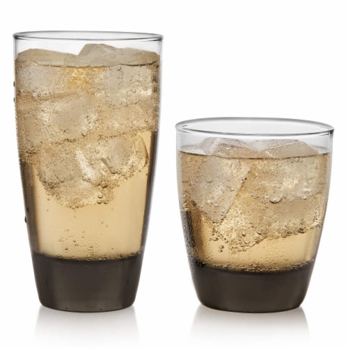 Libbey Classic Mocha Tumbler and Rocks Glass Set Perspective: back