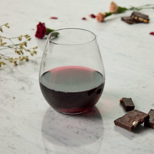 Libbey Signature Kentfield Stemless Red Wine Glasses Perspective: back