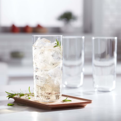 Libbey Polaris Tumbler Glasses Set Perspective: back