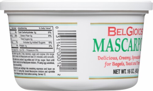 BelGioioso® Mascarpone Cheese Perspective: back