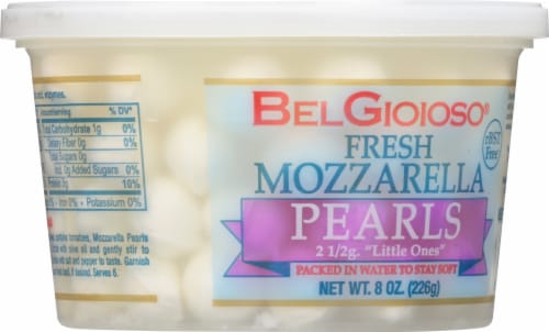 BelGioioso Fresh Mozzarella Cheese Pearls Perspective: back