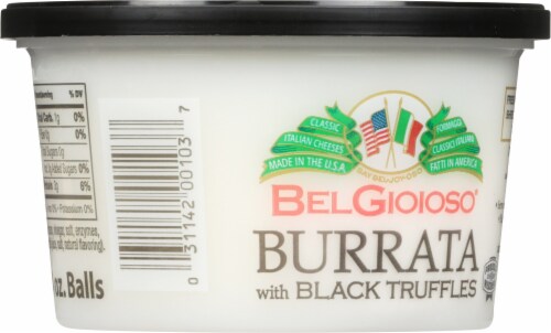 BelGioioso Burrata With Black Truffles Perspective: back