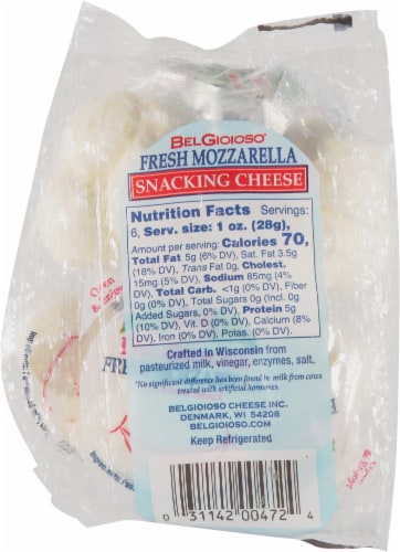 BelGioioso Fresh Mozzarella Snacking Cheese Perspective: back