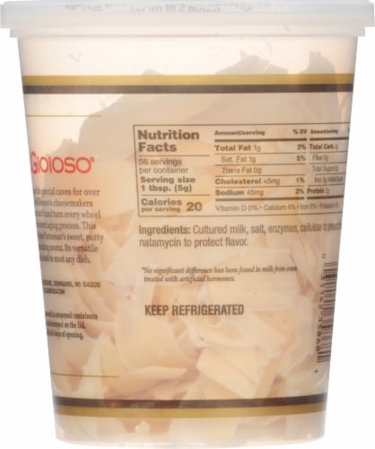 BelGioioso® Freshly Shaved Parmesan Perspective: back