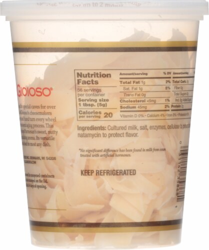 BelGioioso® Freshly Shaved Parmesan Perspective: back