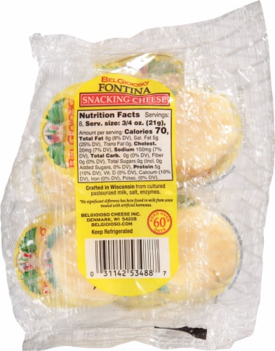 BelGioioso Fontina Snacking Cheese Perspective: back