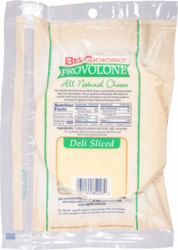 BelGioioso® Provolone Deli Sliced Cheese Perspective: back