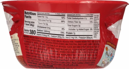Nongshim® Gourmet Spicy Shin Bowl Noodle Soup Perspective: back