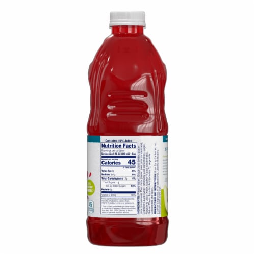 Ocean Spray® Fruta Frescas Cranberry Raspberry Pear Flavored Juice Drink Perspective: back