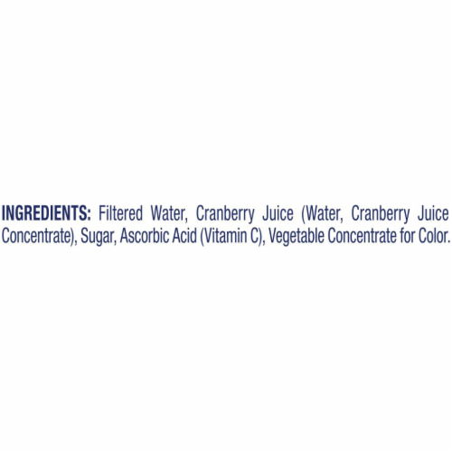 Ocean Spray Cranberry Juice Cocktail Perspective: back