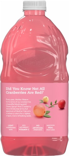 Ocean Spray Pink Cranberry Juice Perspective: back