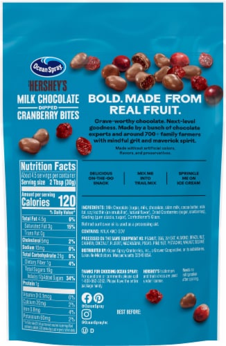 Ocean Spray® Milk Chocolate Covered Craisins® Perspective: back