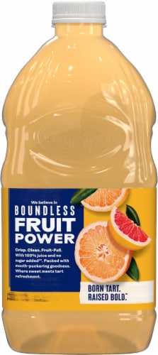 Ocean Spray® No Sugar Added 100% Grapefruit Juice Perspective: back