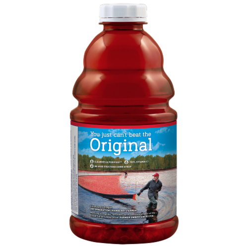 Ocean Spray® 100% Vitamin C Original Cranberry Juice Cocktail Perspective: back