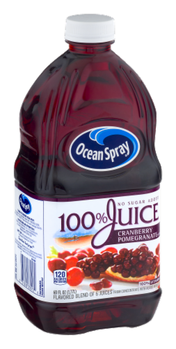Ocean Spray 100% Cranberry Pomegranate Juice Perspective: back