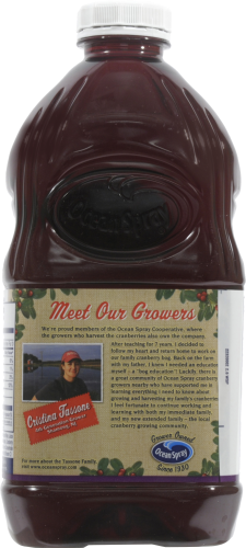 Ocean Spray Cranberry Concord Grape Juice Perspective: back