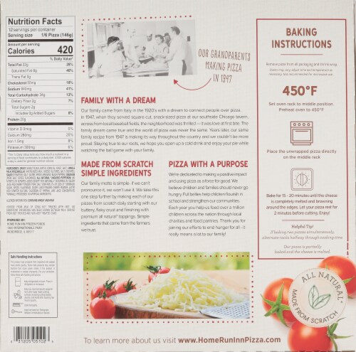 Home Run Inn® Sausage and Uncured Pepperoni 12 Inch Frozen Pizza Perspective: back