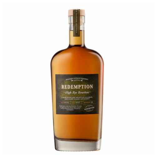 Redemption High Rye Kentucky Straight Bourbon Whiskey Perspective: back
