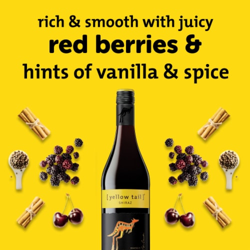 Yellow Tail Shiraz Australia Red Wine Perspective: back