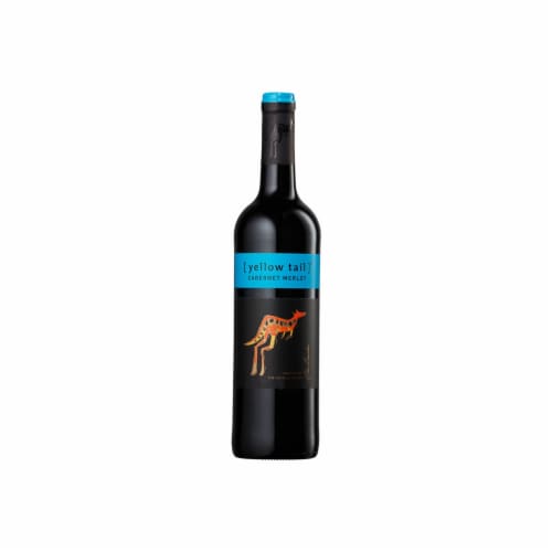 Yellow Tail Bordeaux Cabernet Based Australia Red Wine Perspective: back