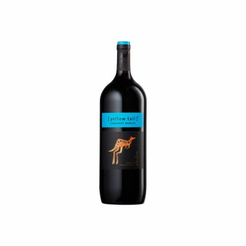 Yellow Tail Bordeaux Cabernet Based Australia Red Wine Perspective: back