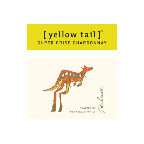 Yellow Tail Super Crisp Chardonnay Australia White Wine Perspective: back