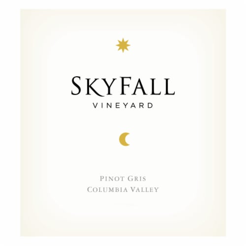 Skyfall Vineyard Pinot Gris Washington White Wine Perspective: back