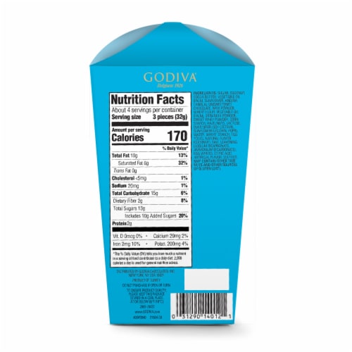 Godiva® Coconut Crunch Chocolate Domes Perspective: back