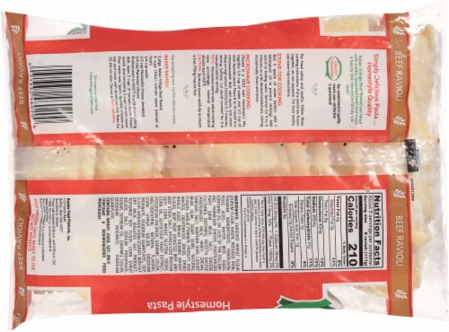 Gina Italian Village® Frozen Beef Ravioli Perspective: back