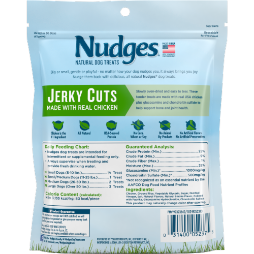 Nudges Real Chicken Jerky Cuts Dog Treats 3 oz Kroger