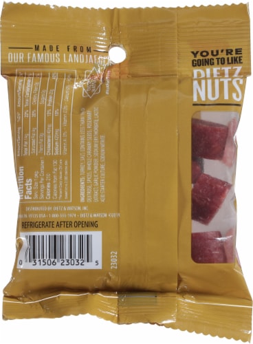 Dietz & Watson Dietz Nuts Smoked Turkey Sausage Meat Bites Perspective: back