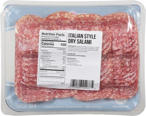 Dietz & Watson® Presliced Dry Italian Salami Perspective: back