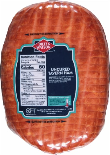Dietz & Watson® Tavern Ham Fresh Sliced Deli Meat Perspective: back