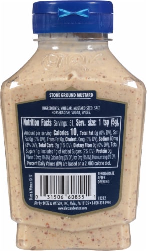 Dietz & Watson® Stone Ground Mustard Perspective: back