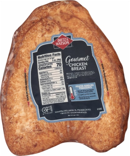 Dietz & Watson® Gourmet Chicken Breast Fresh Sliced Deli Meat Perspective: back