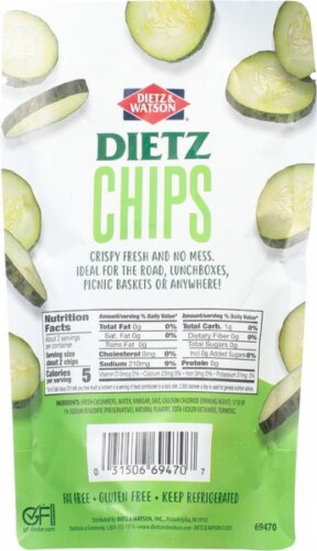 Dietz & Watson® Dill Chips Pickle Pouch Perspective: back