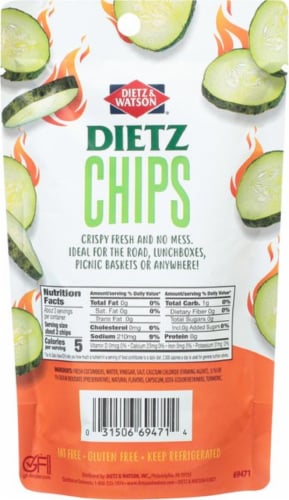 Dietz & Watson® Spicy Garlic Dill Chips Perspective: back