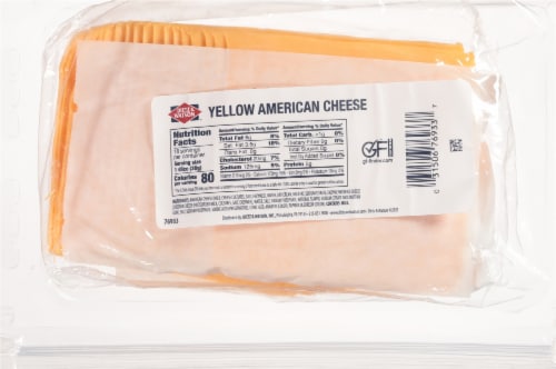 Dietz & Watson® Yellow American Cheese Perspective: back
