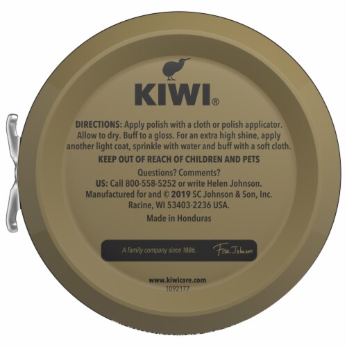 Kiwi® Black Shoe Polish Perspective: back