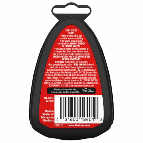 Kiwi® Express Instant Shine Sponge - Black Perspective: back