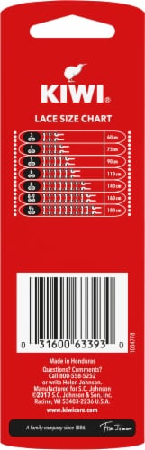 KIWI® White Sport Shoelaces Pair Perspective: back
